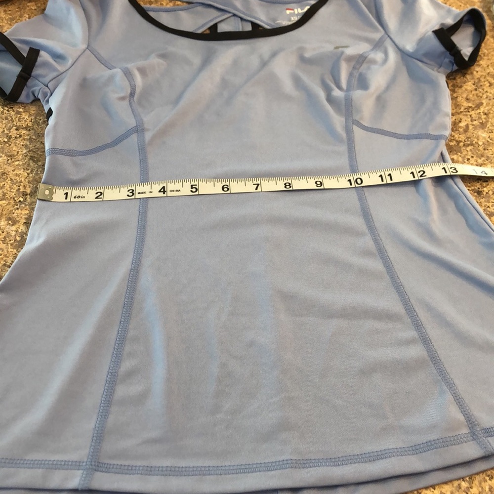 Fila Sport Active Athletic Short Sleeve Top XS Flattering Shape and Style - Picture 8 of 13